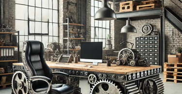 Transform Your Office with Industrial-Style Wallpapers