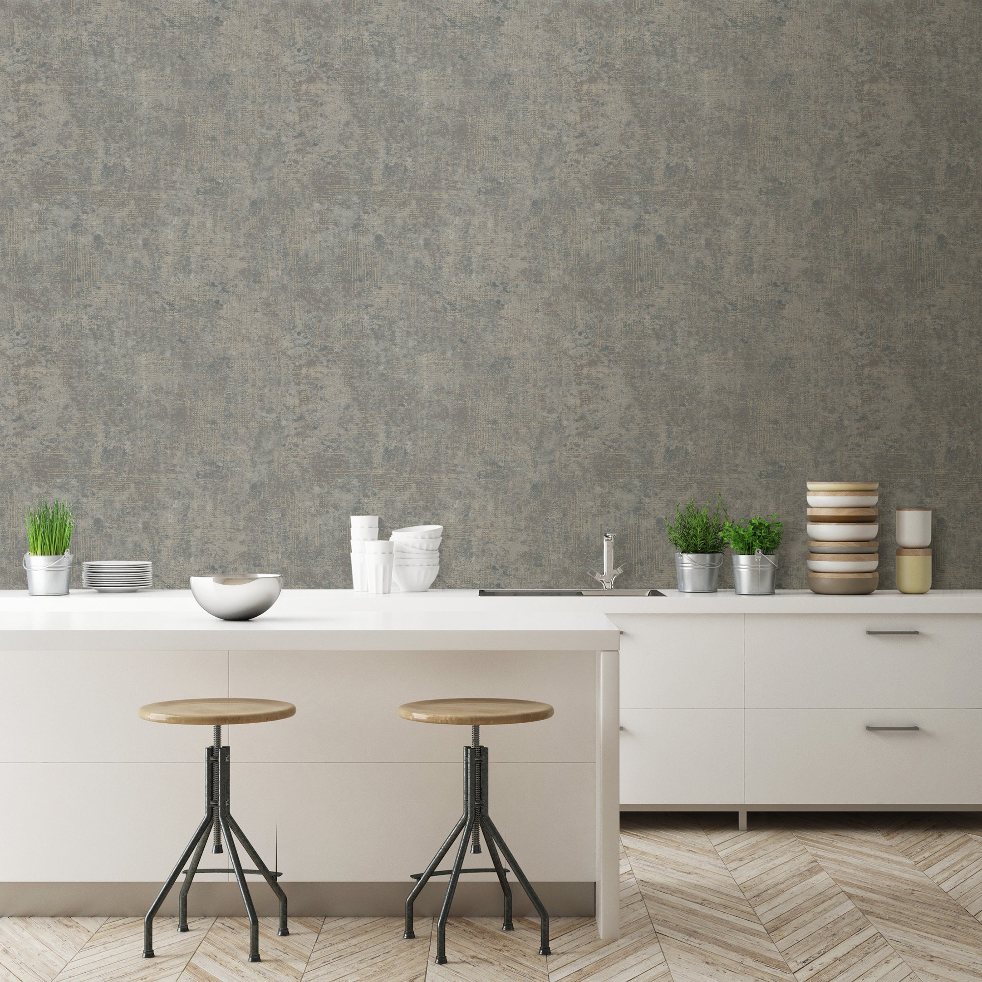 Paul Moneypenny Anethe Texture Charcoal Wallpaper