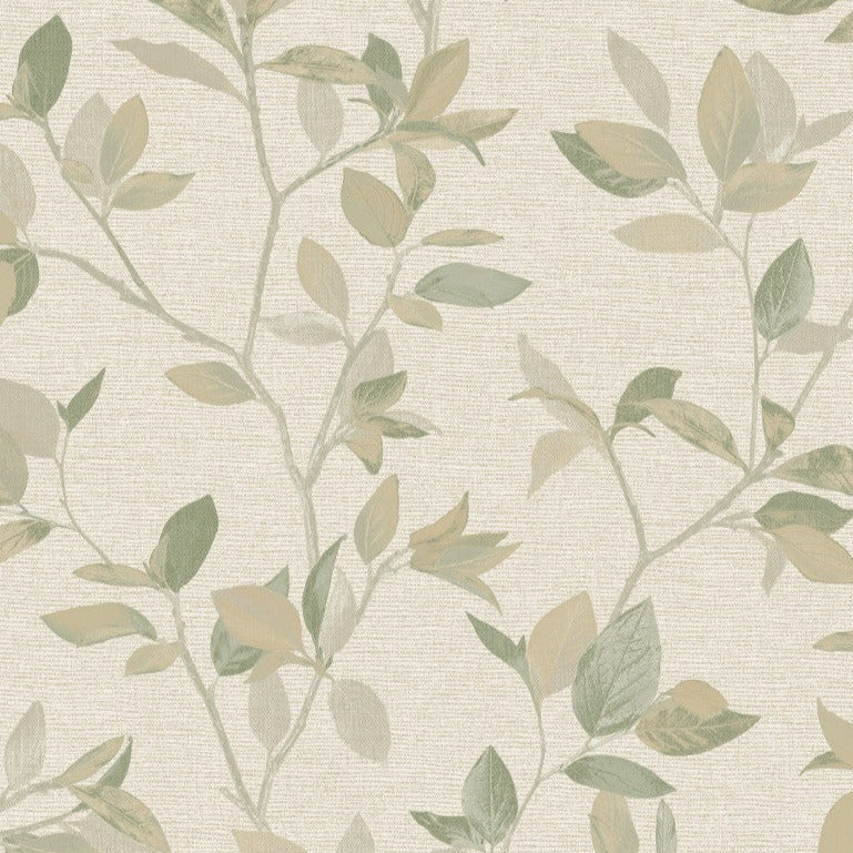 Silver Birch Green Wallpaper - Nobletts Wallpaper