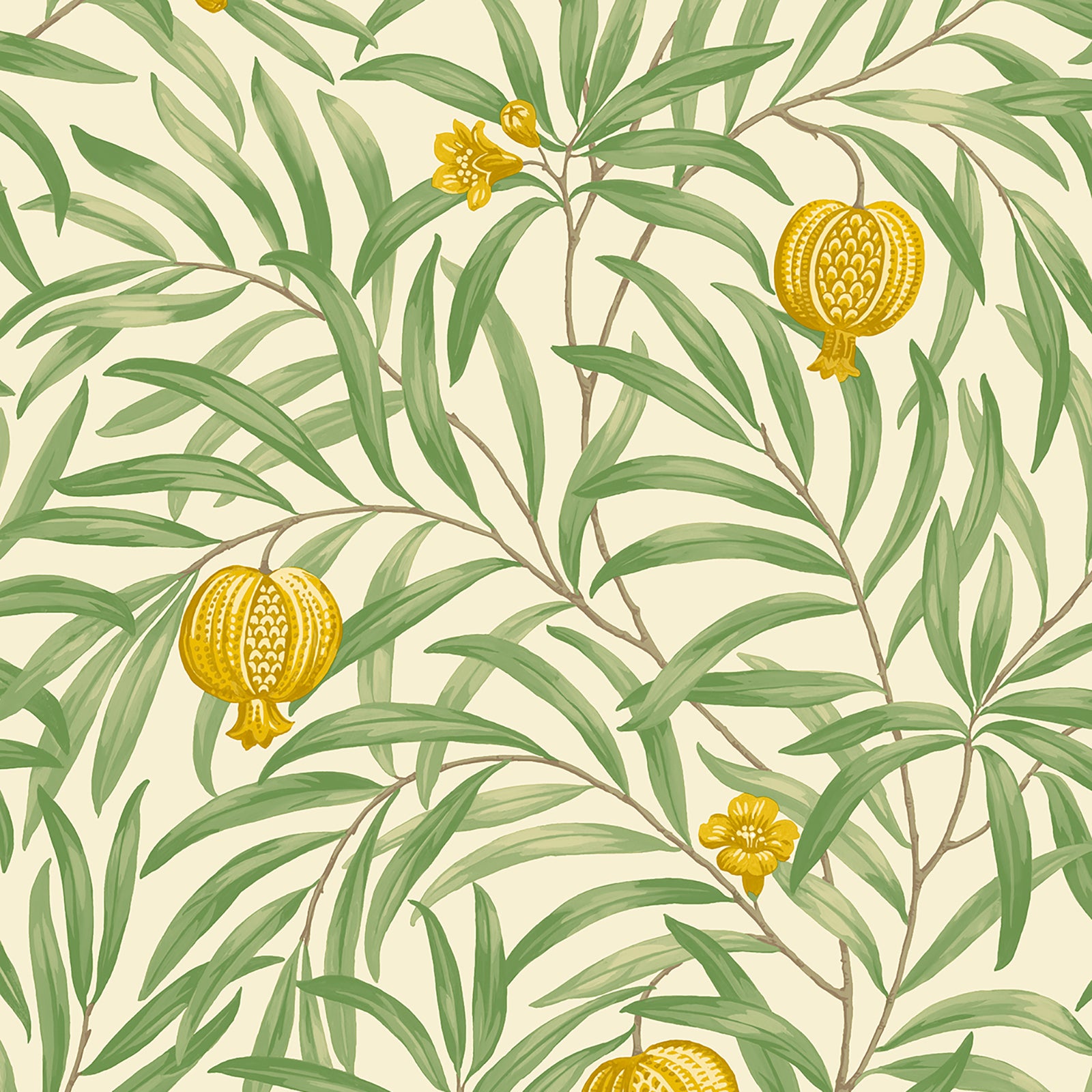 Pomegranate Yellow Wallpaper | Belgravia Wallcoverings | 9612