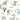 Abstract Animals Blue/Teal Wallpaper