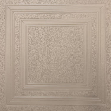 Beige Textured Panel Wallpaper