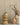 Calico Taupe and Gold Wallpaper