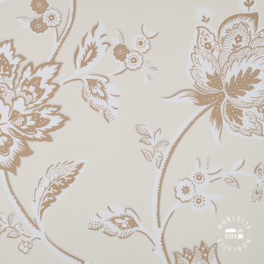 Juliette Floral Natural Wallpaper - Nobletts Wallpaper FD43452