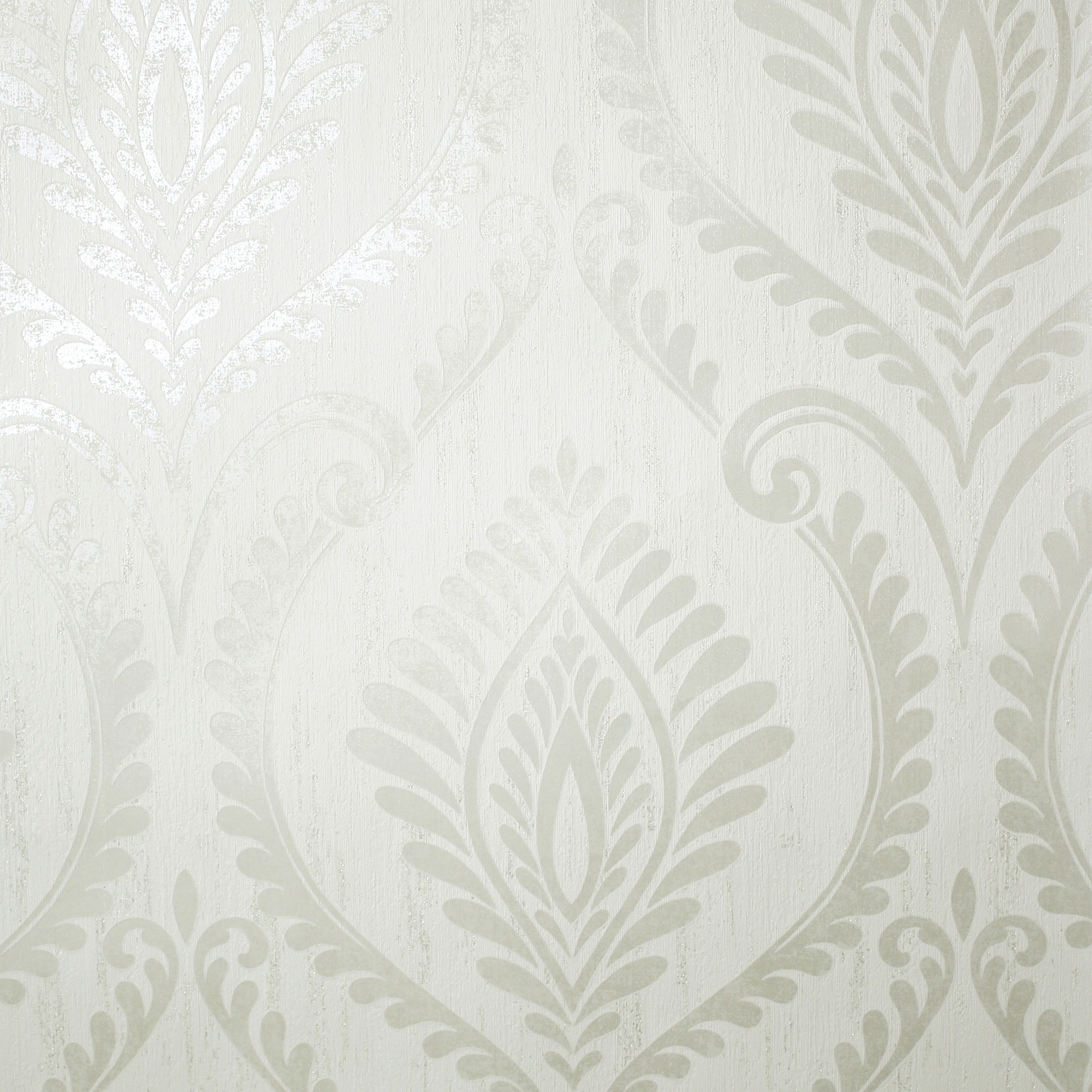 Estelle Damask Soft White | Fine Decor Wallcoverings | M1759