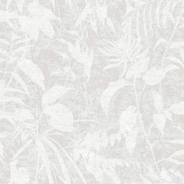 Metropolitan Stories Leaf Grey Wallpaper