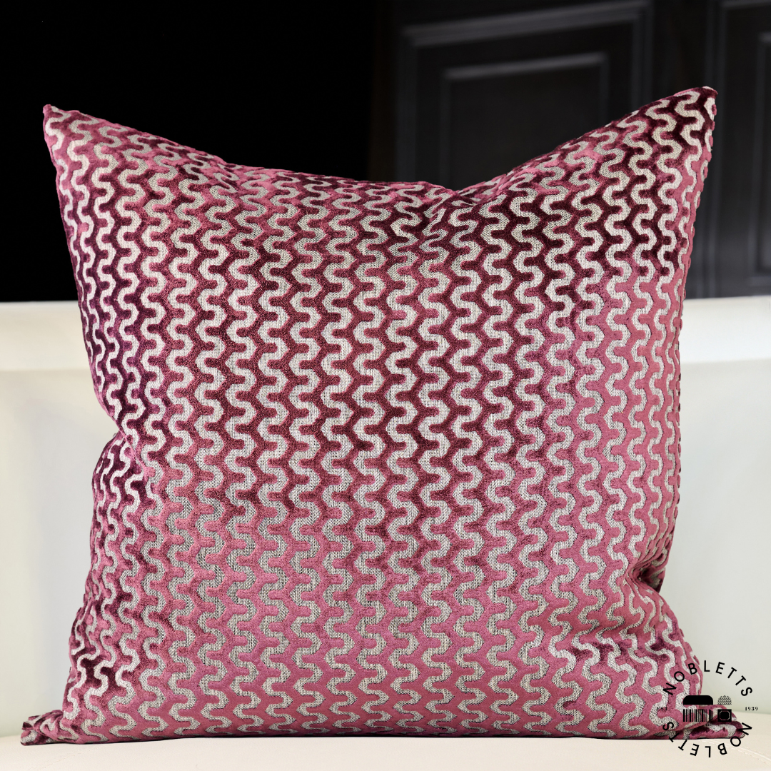 Oslo Aubergine Cushion | Malini Designer Cushions | WonderWall