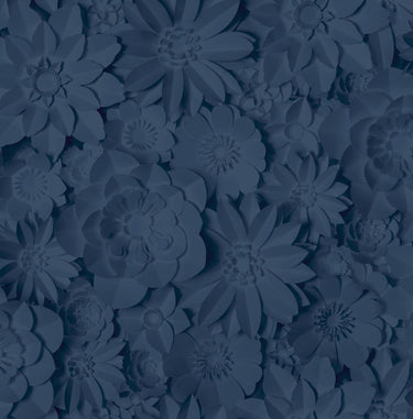 Paper Craft Flower Navy