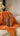 Paul Moneypenny Two Face Orange and Chocolate Cushion