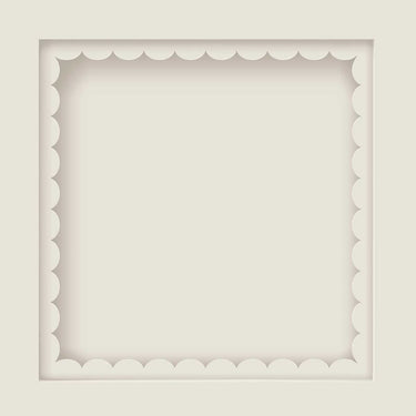 Scalloped Panel Warm Stone Wallpaper