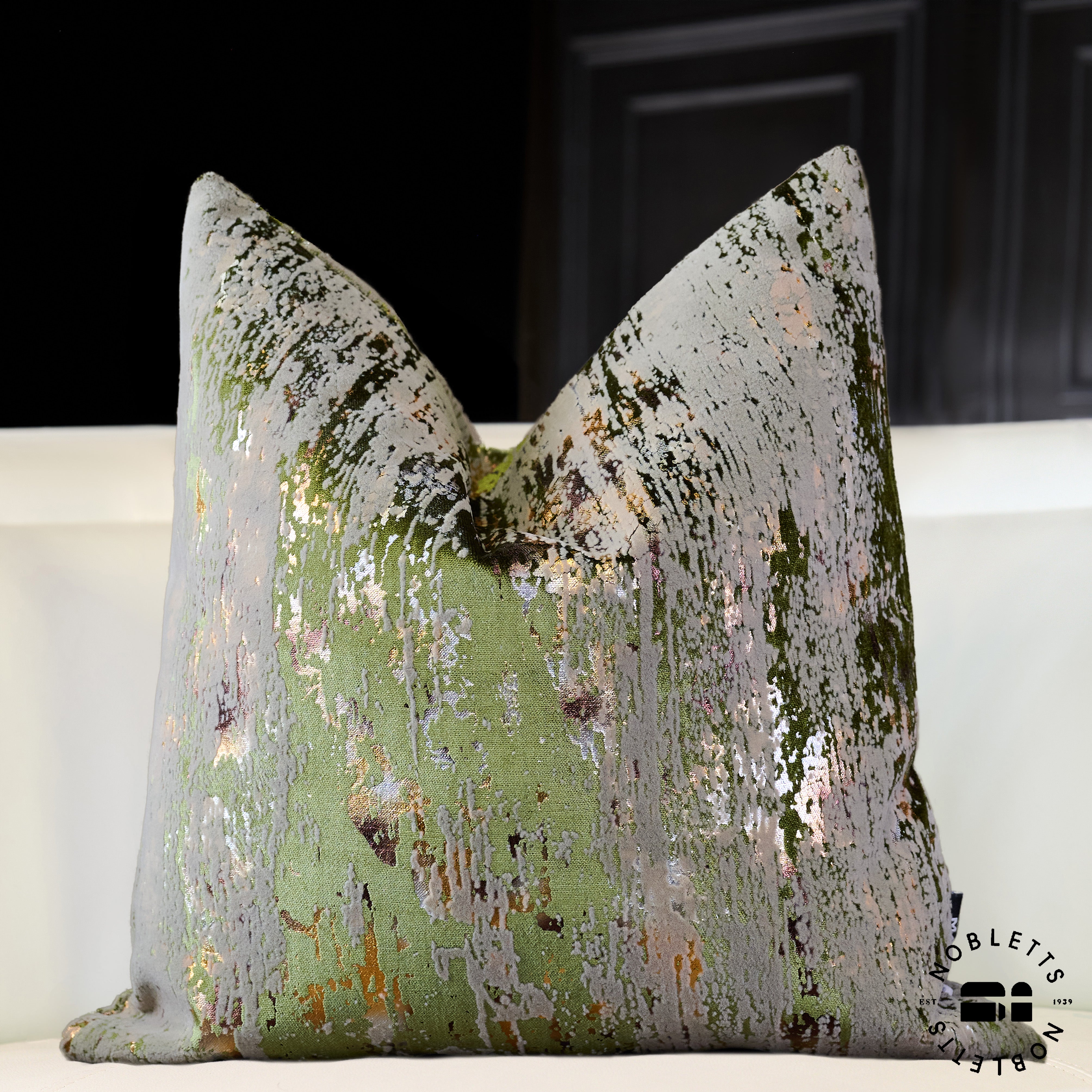 Torcello Olive Cushion | Feather Filled Quality Cushion | Nobletts