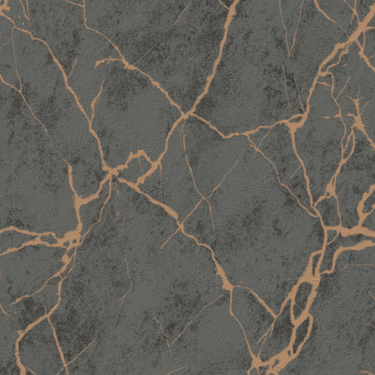 Vertical Art Marble Wallpaper Black and Gold