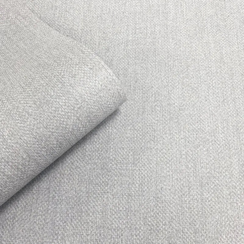 Venezia Plain Light Grey Wallpaper | Fabric Wallpaper | M67309