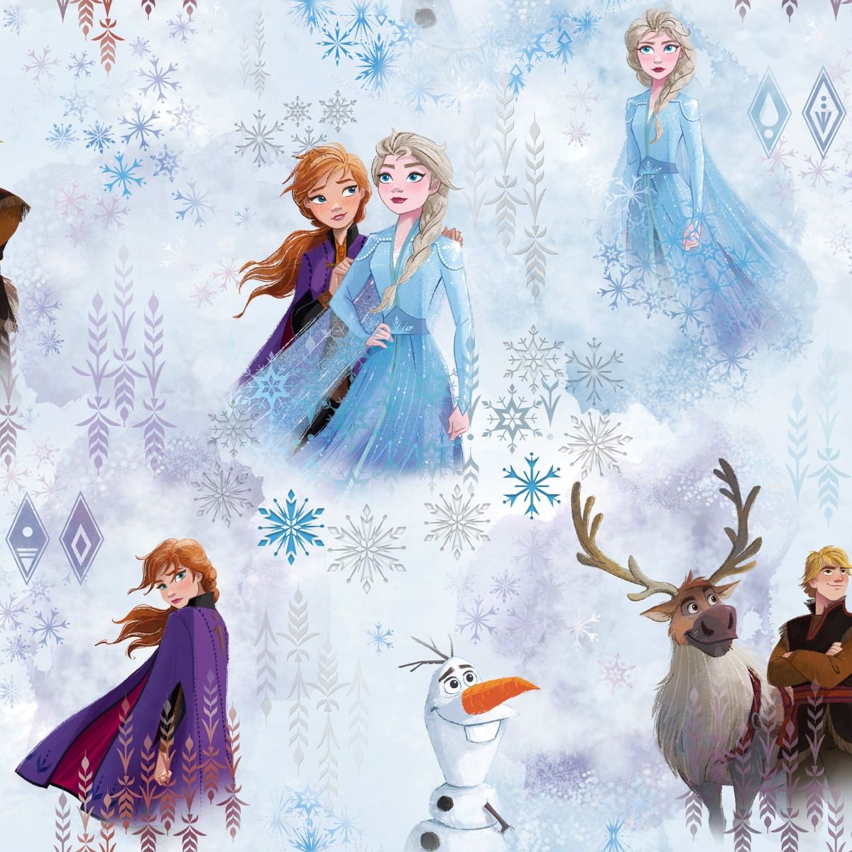 Disney Frozen Elsa Anna Olaf 3D Effect Window Wall View Sticker Poster  Vinyl 28