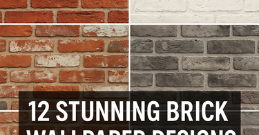 12 Stunning Brick Wallpaper Designs for Your Home