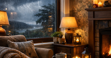Stormy Outside, Cosy Inside: Creating a Warm, Inviting Home During Storm Chandra