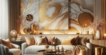 Gold Marble Effect Wallpapers
