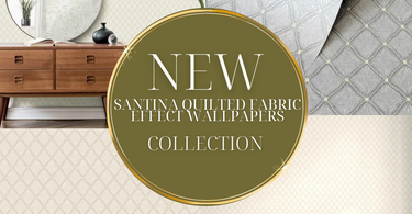 Introducing the Santina Quilted Fabric Effect Wallpaper Collection