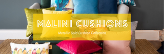 Metallic Gold Malini Designer Cushions