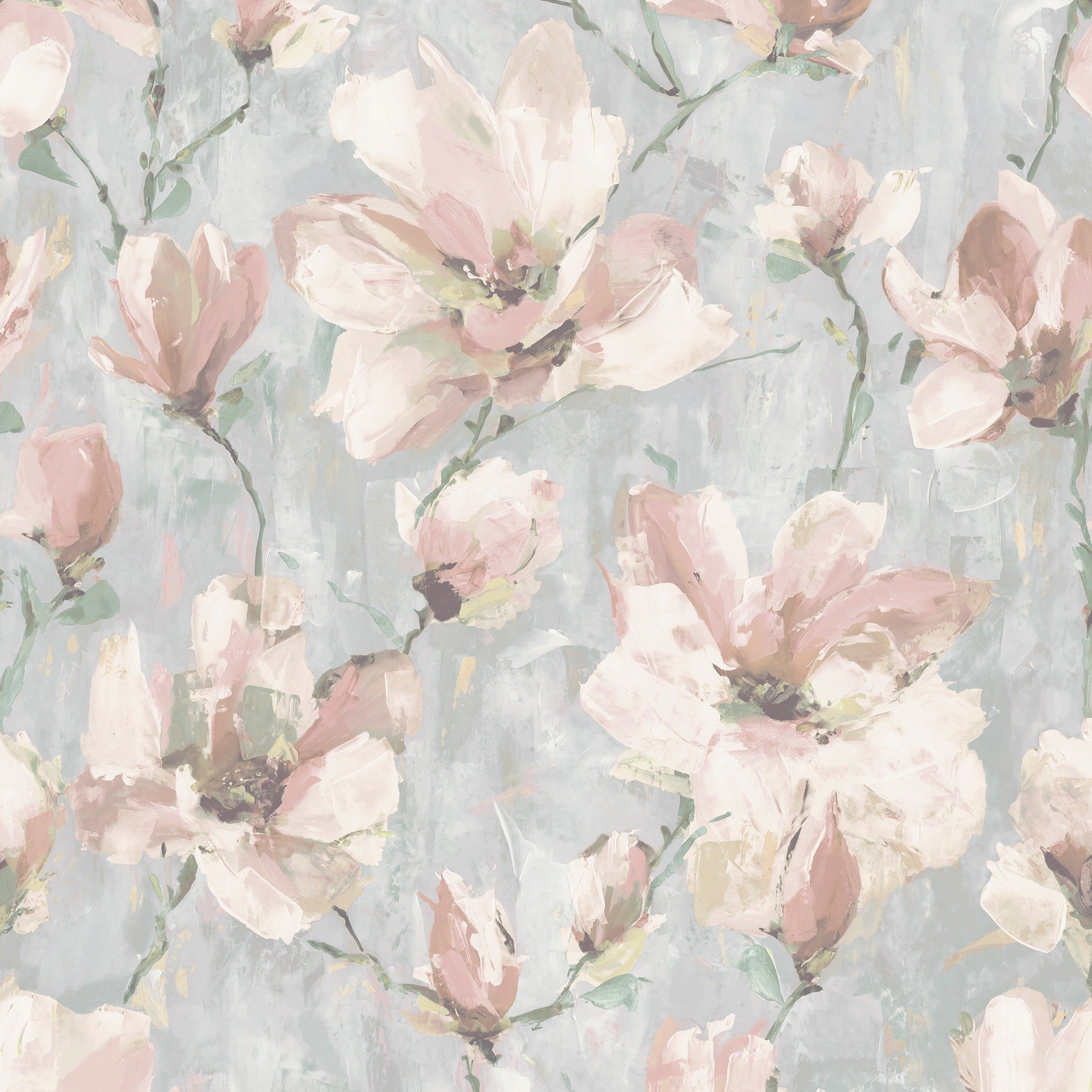 Camilla Floral Blush Wallpaper | Watercolour Flower Wallpaper | 198503