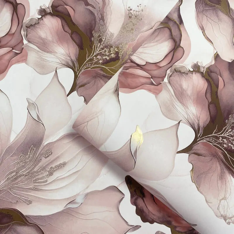 Elysian Pink Floral Wallpaper - Lush Elegance