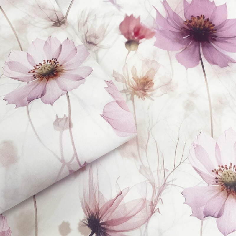 Lissa Flowers Pink Wallpaper - Floral Wallpaper - Nobletts