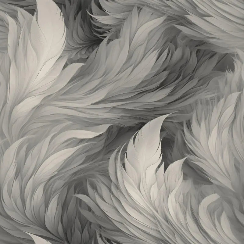 Plumes Black Wallpaper - Feather Patterned Wallpaper - Nobletts