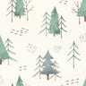 Forest White and Green Wallpaper | Rasch Wallcoverings | 300734