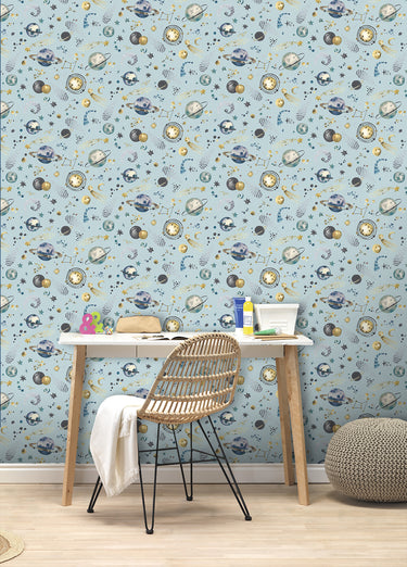 Galaxy Teal Wallpaper | Rasch Wallcoverings | 300949