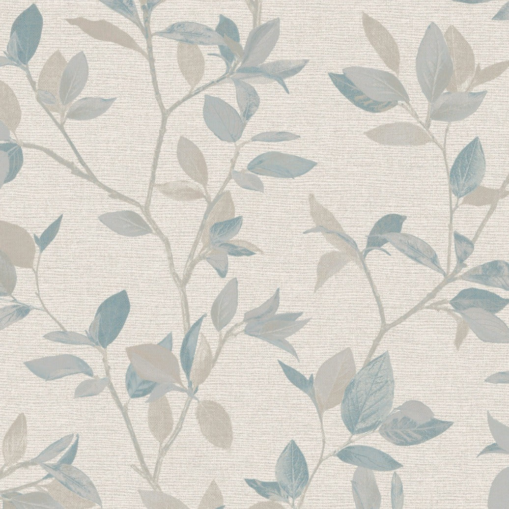 Silver birch blue wallpaper