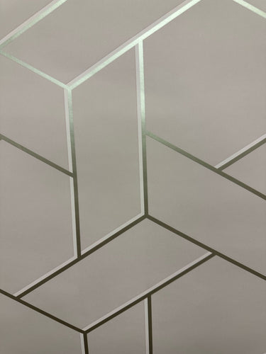 Parquet Geo Pink/Rose Wallpaper