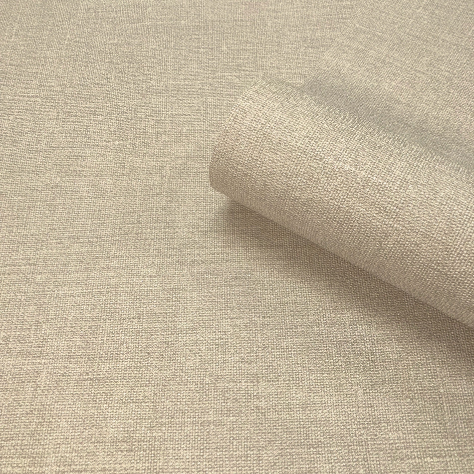 Carmella Texture Beige Wallpaper - Plain Hessian Effect Wallpaper