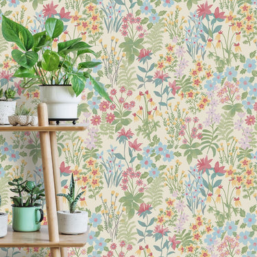 Agnala Floral Multi/Pink Wallpaper