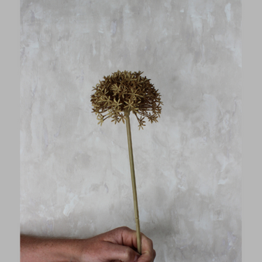 Allium Taupe Silk Flower