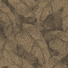 Amara Leaves Brown and Brass Wallpaper