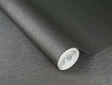 Amara Plain Grey Metallic Wallpaper