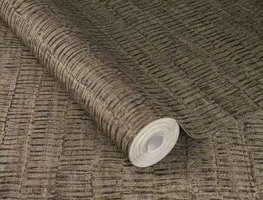 Amara Structured Dark Brown Copper Wallpaper