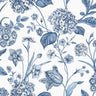 Amie Hydrangea Cobalt Blue Wallpaper

