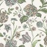 Amie Hydrangea Cream Multicoloured Wallpaper

