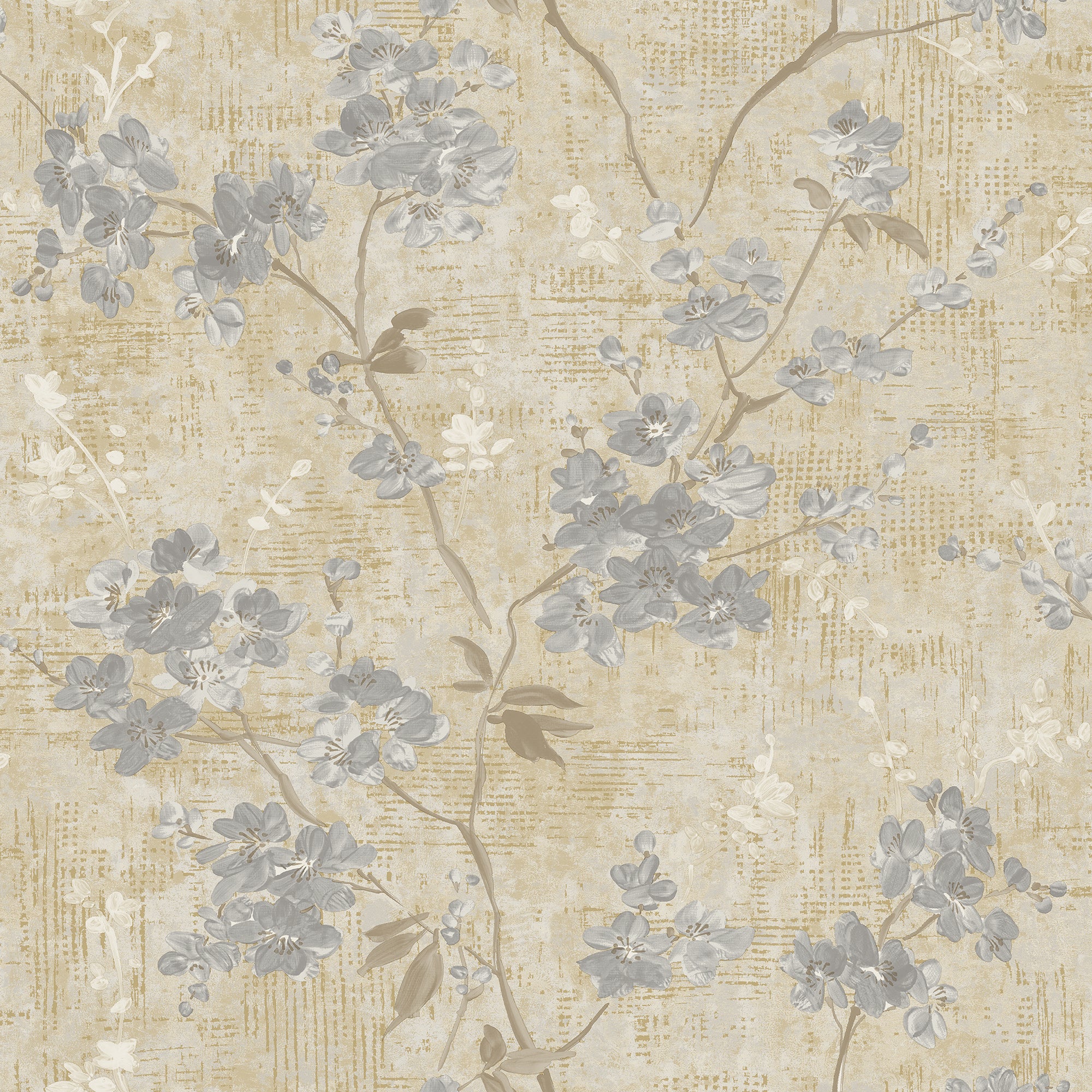 Paul Moneypenny Anethe Blossom Cream and Grey Wallpaper | 196402