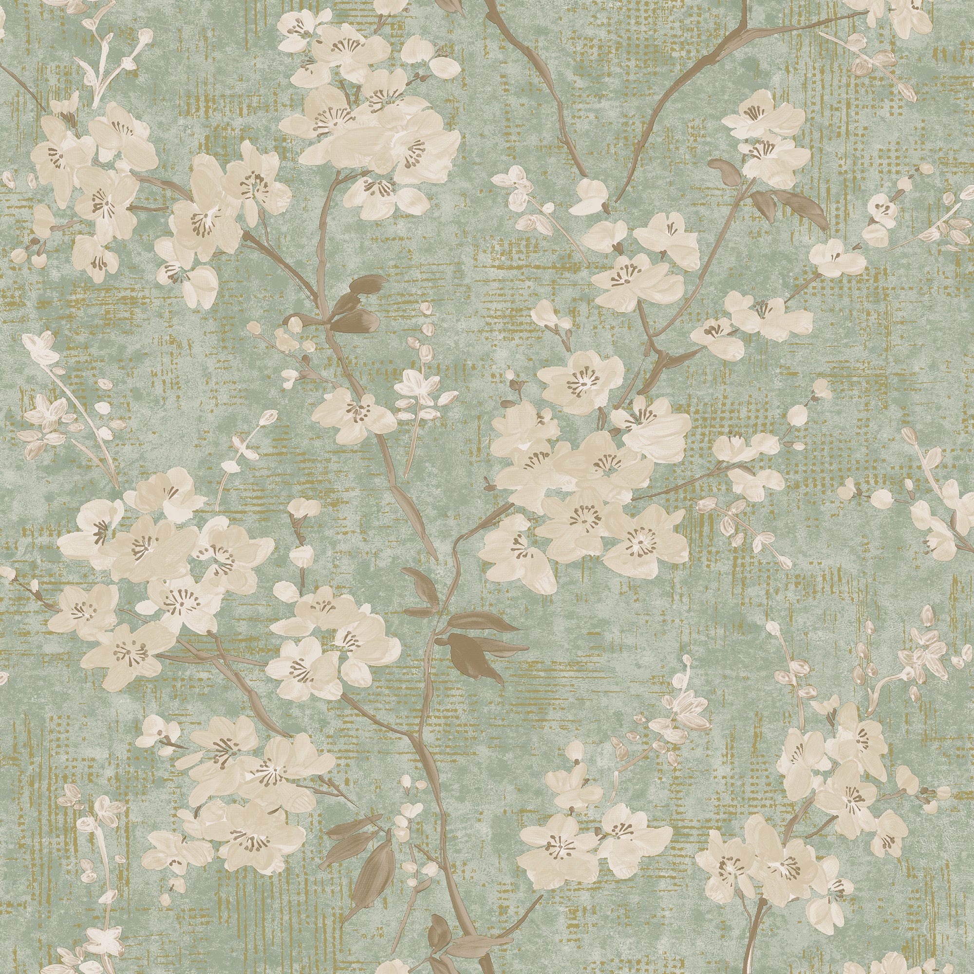 Paul Moneypenny Anethe Blossom Sage Wallpaper | A72303