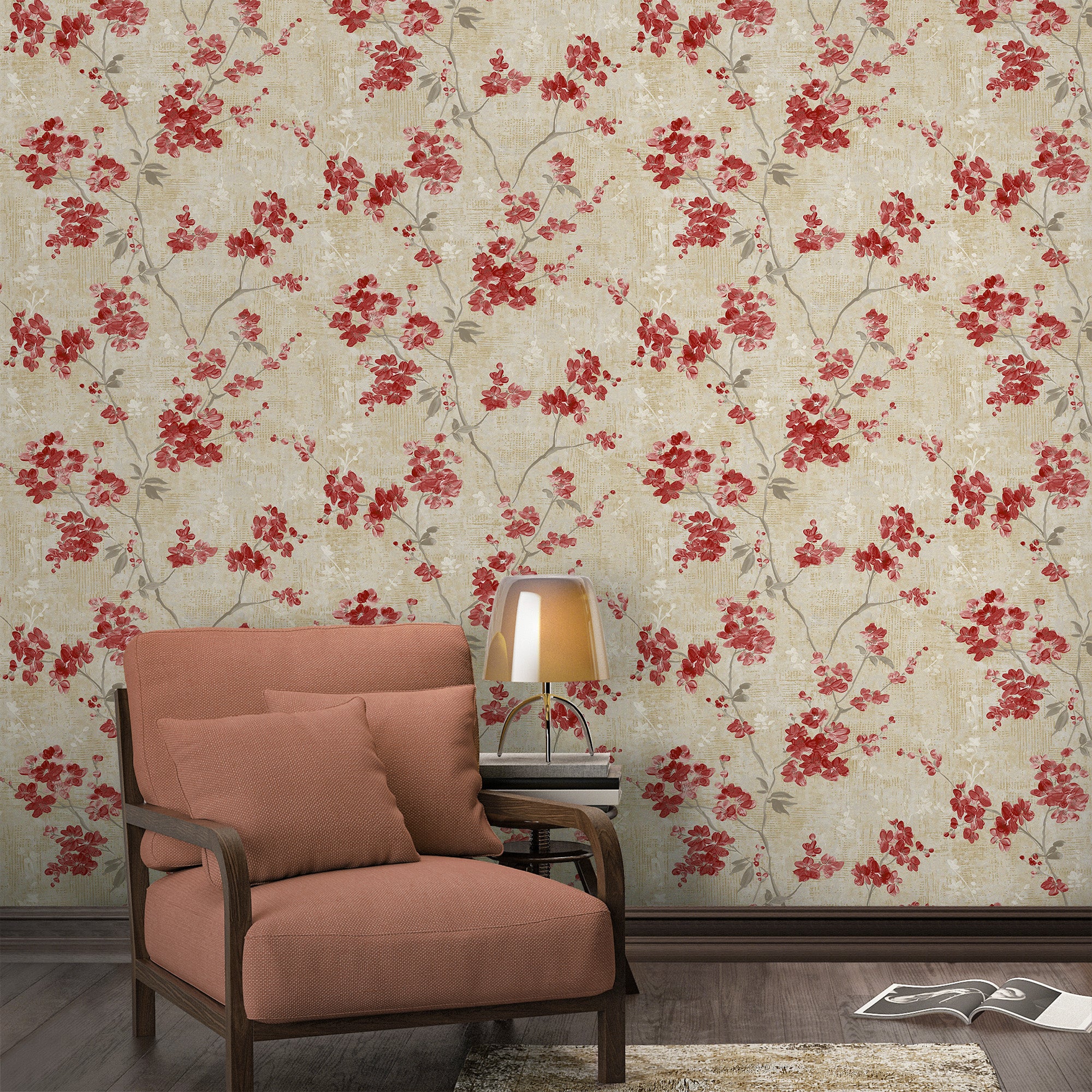 Paul Moneypenny Anethe Blossom Red | Grandeco | A72304