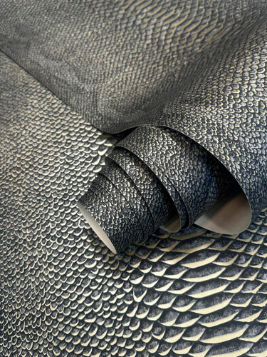 Animal Skin Charcoal Wallpaper