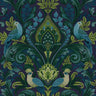 Arcadia Enchanted Aviary Blue and Green Wallpaper A67802