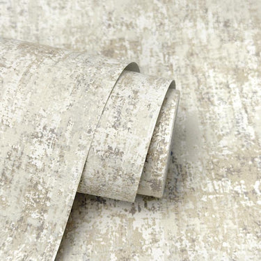 Aspect Distressed Plain Natural Wallpaper