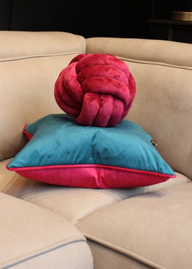 Paul Moneypenny BallsUp Fuchsia Cushion