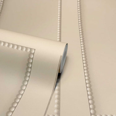 Beaded Panel Natural Wallpaper