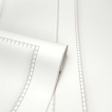 Beaded Panel Soft Stone Wallpaper