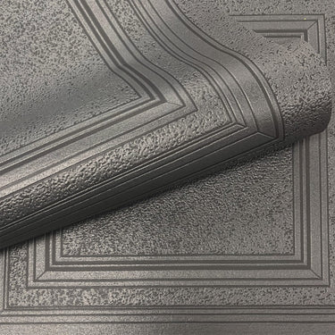 Black Textured Panel Wallpaper