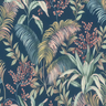 Botanical Palm Navy Blue Wallpaper
